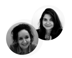 Portraits de Catherine Barbon et Valérie Bergère, les deux co-fondatrices du Gymnase du Management