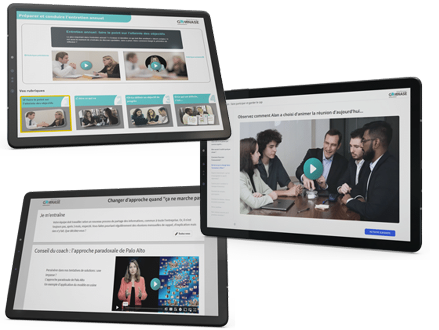 3 modules e-learning Quart d'Heure Management